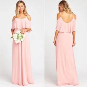 Show Me Your Mumu Rosebud Chiffon Caitlin Ruffle Maxi Dress